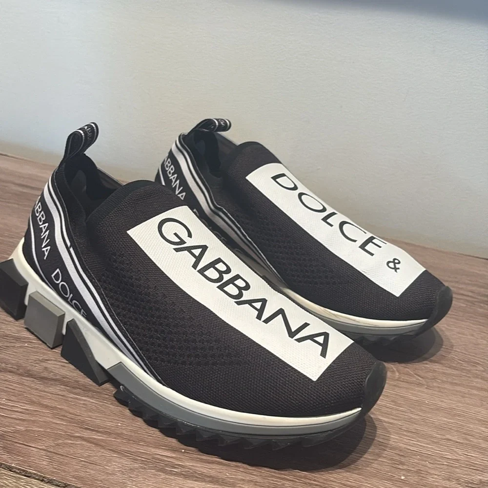 Dolce & Gabbana Sorrento Stretch Mesh Sneakers With Logo - Picture 8 of 13